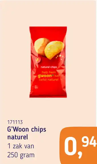 Van Hoeckel G'Woon chips naturel aanbieding