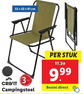 Lidl CRIVIT Campingstoel aanbieding