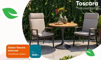 Van der Garde tuinmeubelen Solaro Toscara bistroset aanbieding