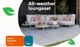Van der Garde tuinmeubelen Breeze loungeset aanbieding