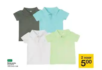 Zeeman Eco baby polo aanbieding