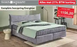 Woonsquare Complete boxspring Everglow aanbieding