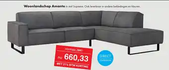 Woonsquare Woonlandschap Amante aanbieding