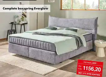 Woonsquare Complete boxspring Everglow aanbieding