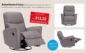 Woonsquare Relaxfauteuil Lazy aanbieding