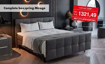 Woonsquare Complete boxspring Mirage aanbieding