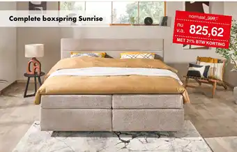 Woonsquare Complete boxspring Sunrise aanbieding