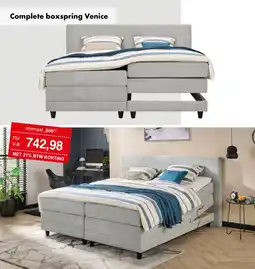 Woonsquare Complete boxspring Venice aanbieding