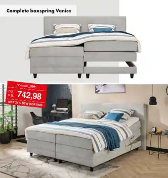 Woonsquare Complete boxspring Venice aanbieding