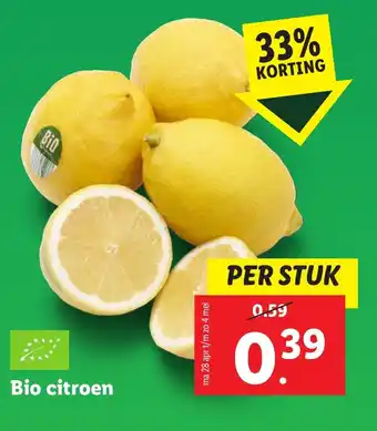 Lidl Bio citroen aanbieding