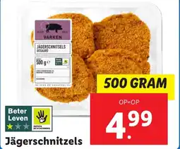 Lidl Jägerschnitzels aanbieding