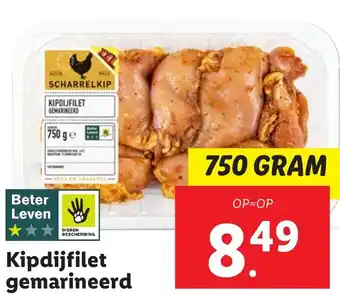 Lidl Kipdijfilet gemarineerd aanbieding