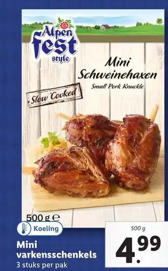Lidl Mini varkensschenkels aanbieding