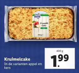 Lidl Kruimelcake aanbieding