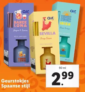 Lidl Geurstokjes Spaanse stijl aanbieding