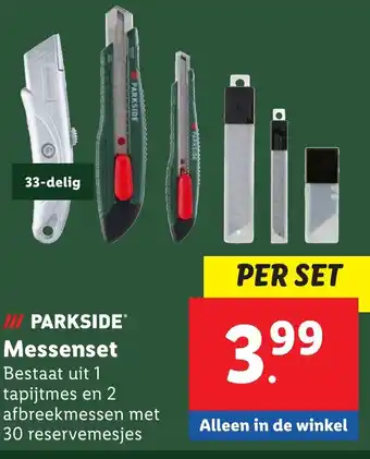 Lidl PARKSIDE Messenset aanbieding