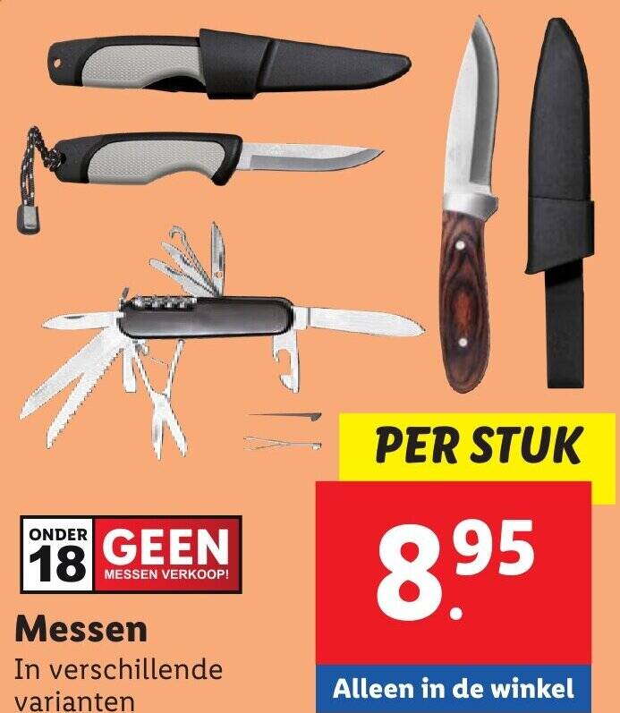 Messen aanbieding bij Lidl