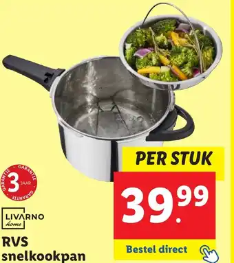 Lidl RVS snelkookpan aanbieding