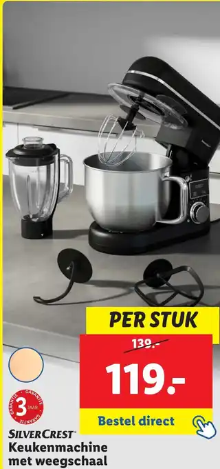 Lidl SILVERCREST Keukenmachine met weegschaal aanbieding