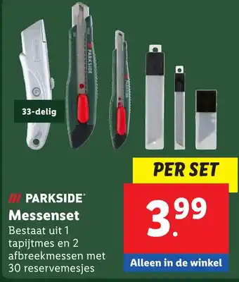 Lidl PARKSIDE Messenset aanbieding
