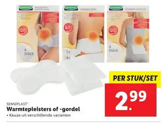 Lidl Seniplast Warmtepleisters of -gordel aanbieding