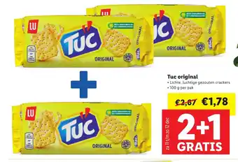 Lidl LU Tuc 3*100g aanbieding