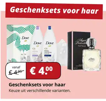 Voordeeldrogisterij Geschenksets voor haar aanbieding