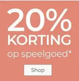 Prenatal 20% KORTING op speelgoed* aanbieding
