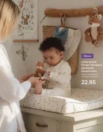Prenatal Little Dutch Forest Wonders aankleed- kussenhoes aanbieding