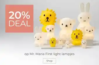 Prenatal 20% DEAL op Mr. Maria First light lampjes aanbieding