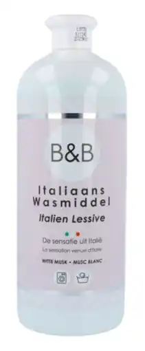 De Online Drogist B&B Italiaans Wasparfum Wasmiddel Witte Musk 1LT aanbieding