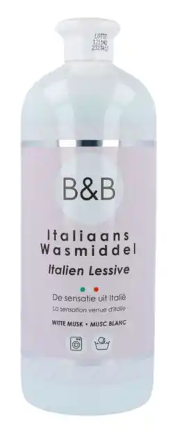 De Online Drogist B&B Italiaans Wasparfum Wasmiddel Witte Musk 1LT aanbieding