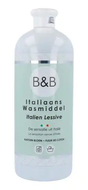De Online Drogist B&B Italiaans Wasparfum Wasmiddel Katoen 1LT aanbieding