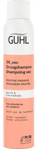 De Online Drogist Guhl 30_sec Droogshampoo Perzik & Niacinamide 200ML aanbieding