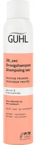 De Online Drogist Guhl 30_sec Droogshampoo Perzik & Niacinamide 200ML aanbieding