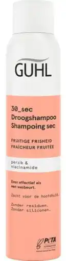 De Online Drogist Guhl 30_sec Droogshampoo Perzik & Niacinamide 200ML aanbieding