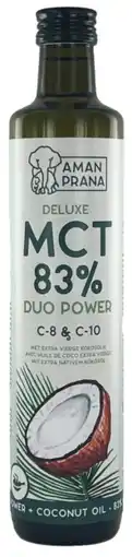 De Online Drogist Aman Prana Deluxe Mct 83% Extra Vierge Coconut Oil 500ML aanbieding