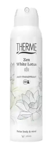 De Online Drogist Therme Zen White Lotus Anti-Transpirant Spray 150ML aanbieding