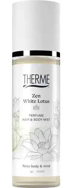 De Online Drogist Therme Zen White Lotus Perfume Hair & Body Mist 200ML aanbieding