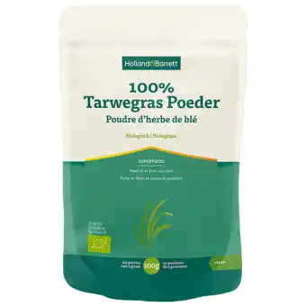 Holland & Barrett Holland & Barrett 100% Tarwegras Poeder Biologisch - 100 gram aanbieding