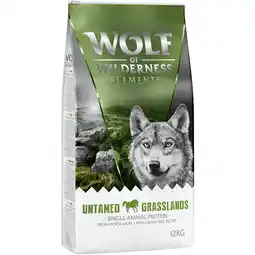 Zooplus 2x12kg Elements Untamed Grasslands Paard Wolf of Wilderness Hondenvoer droog aanbieding