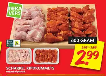 Dekamarkt Scharrel kipdrummets 600g aanbieding