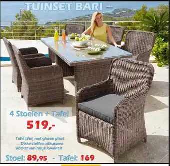 iTEK 4 Stoelen + Tafel aanbieding