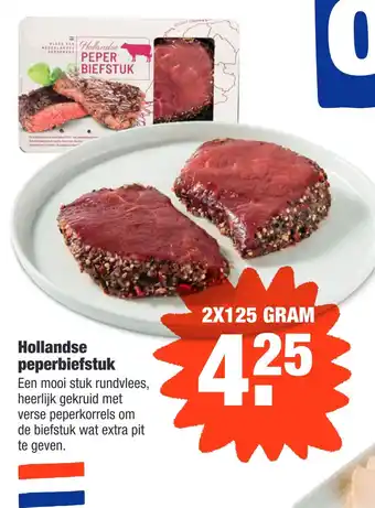 ALDI Hollandse peperbiefstuk 125 gram aanbieding