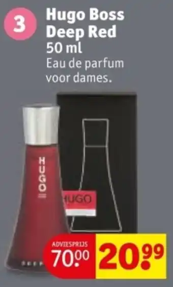 Kruidvat Hugo Boss Deep Red aanbieding