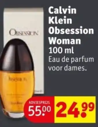 Kruidvat Calvin Klein  Obsession Woman aanbieding