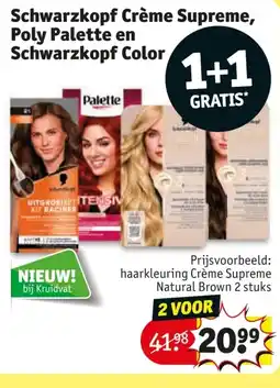 Kruidvat Schwarzkopf Crème Supreme, Poly Palette en Schwarzkopf Color aanbieding