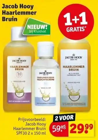 Kruidvat Jacob Hooy Haarlemmer Bruin aanbieding