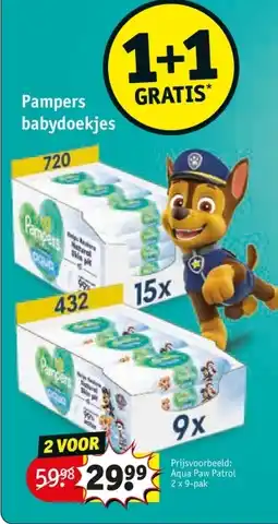 Kruidvat Pampers babydoekjes aanbieding