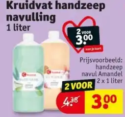 Kruidvat Kruidvat handzeep navulling aanbieding